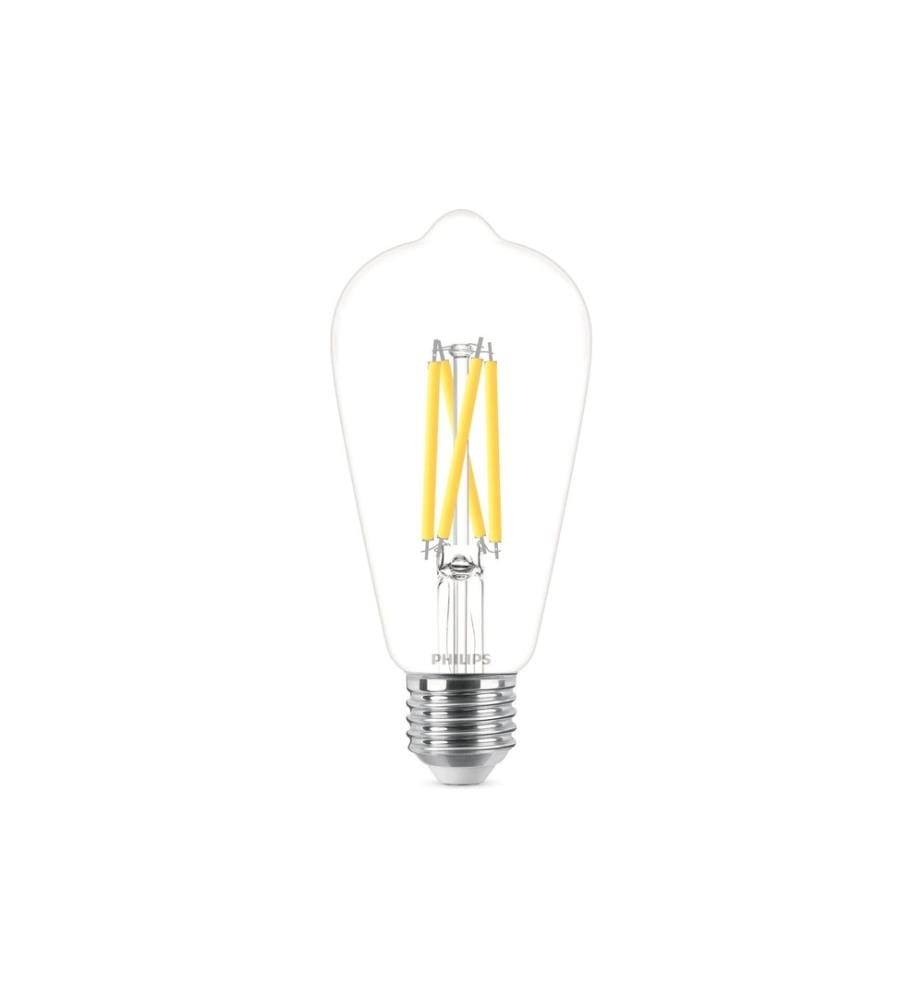 PHILIPS - Lampe LEDcla 60W E27 ST64 CL WGD90 Blanc chaud (WW)