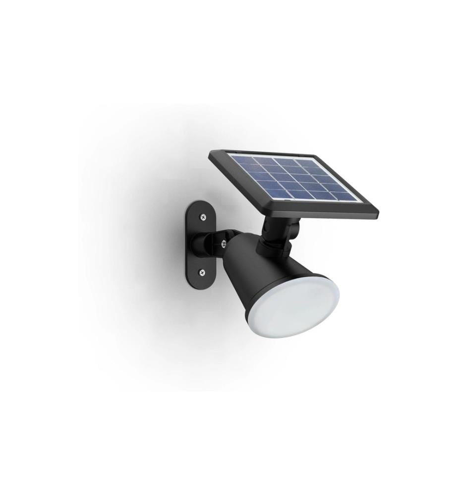 PHILIPS - Solar Jivix lampe spot murale, capteur de lumière, 2700K, noir
