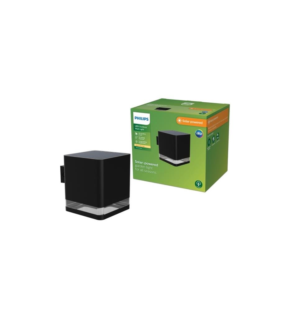 PHILIPS - Virona mur solaire 1.8W 2700K noir
