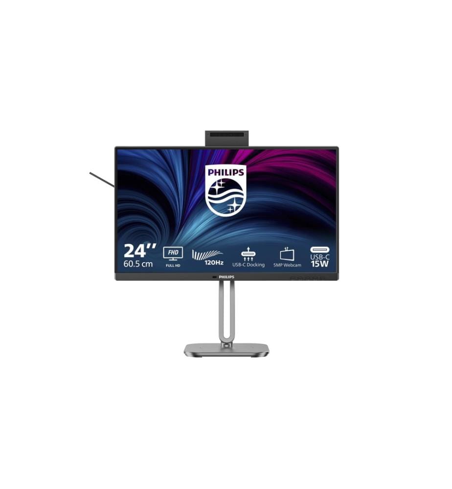 Philips 24B2U4301H/00 23,8 pouces Full HD IPS 120 Hz avec webcam, couleur argent