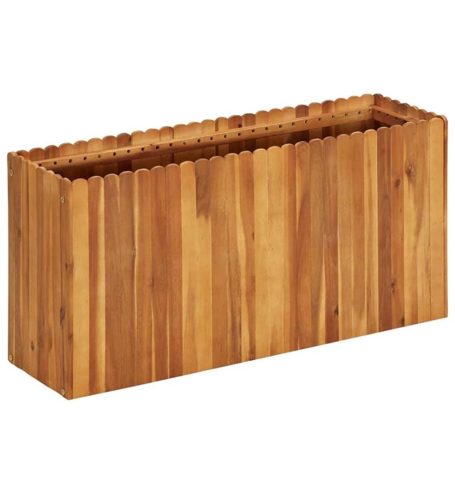 Lit surélevé de jardin 100x30x50 cm Bois massif d'acacia