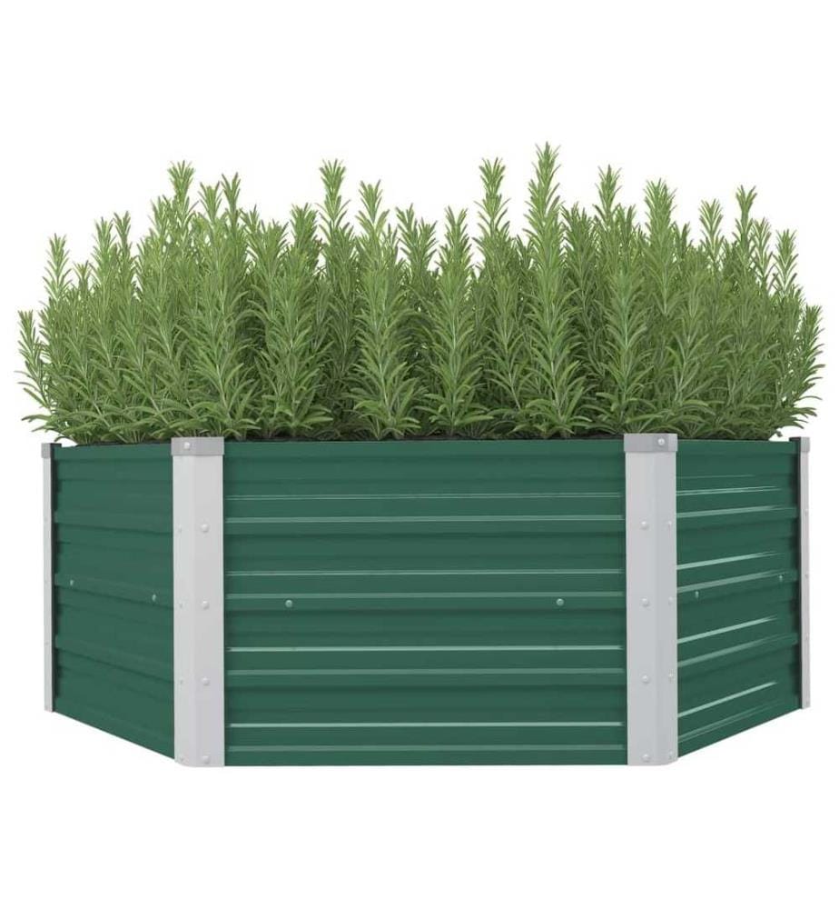 Jardinière 129 x 129 x 46 cm cm Acier galvanisé Vert