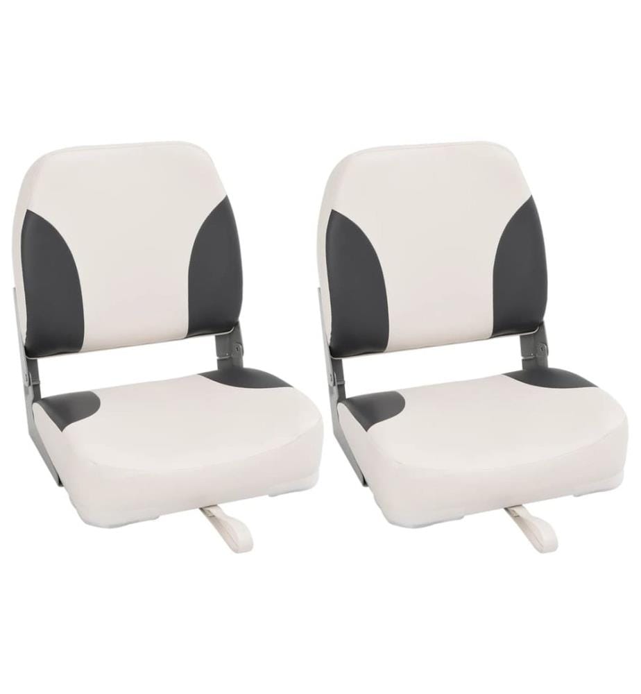 Sièges de bateau pliables lot de 2 à dossier haut 41x36x48 cm