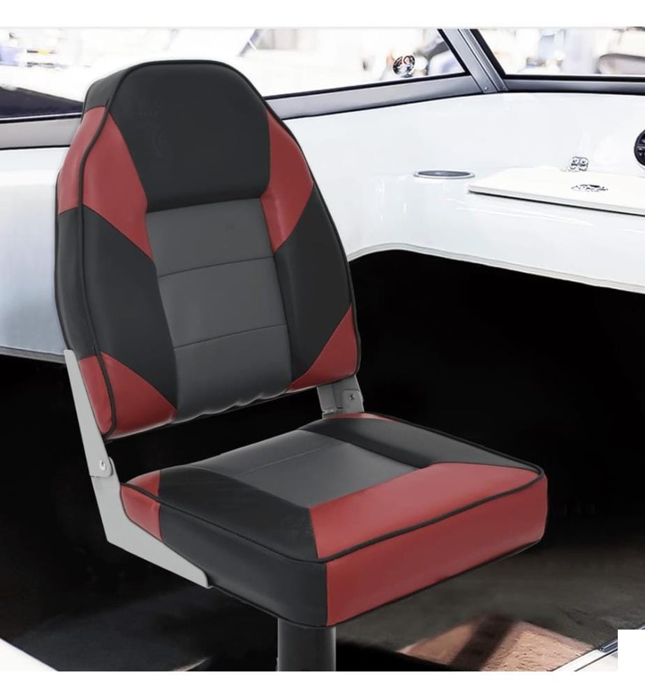 Siège pour bateau avec dossier haut pliable 39x43x58 cm