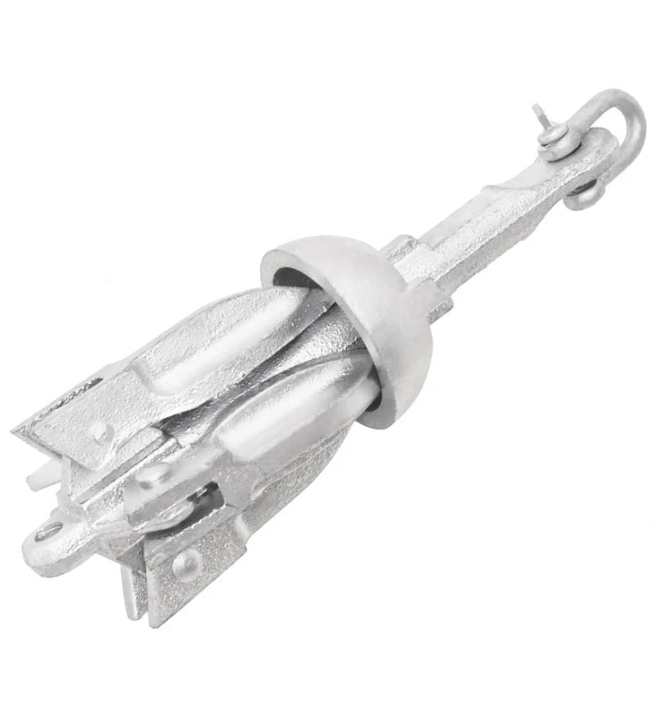 Ancre pliable argenté 0,7 kg fonte galvanisée à chaud