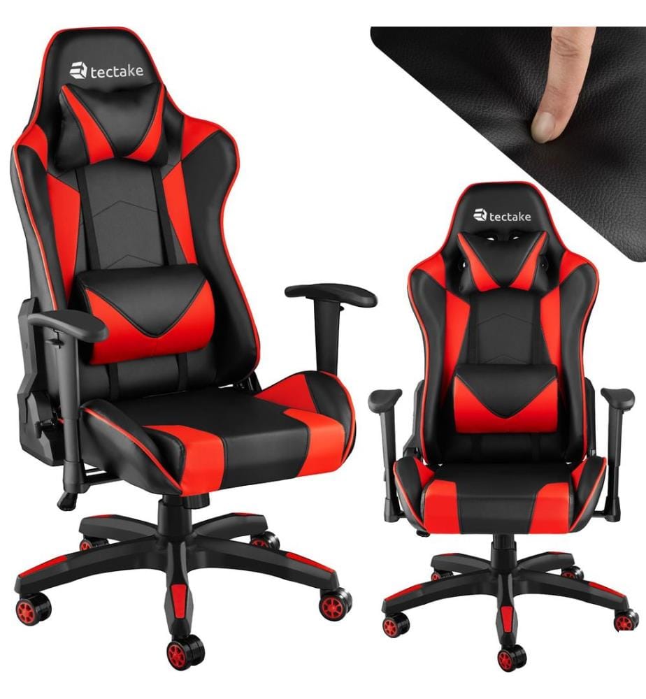 Chaise gamer TWINK - noirrouge
