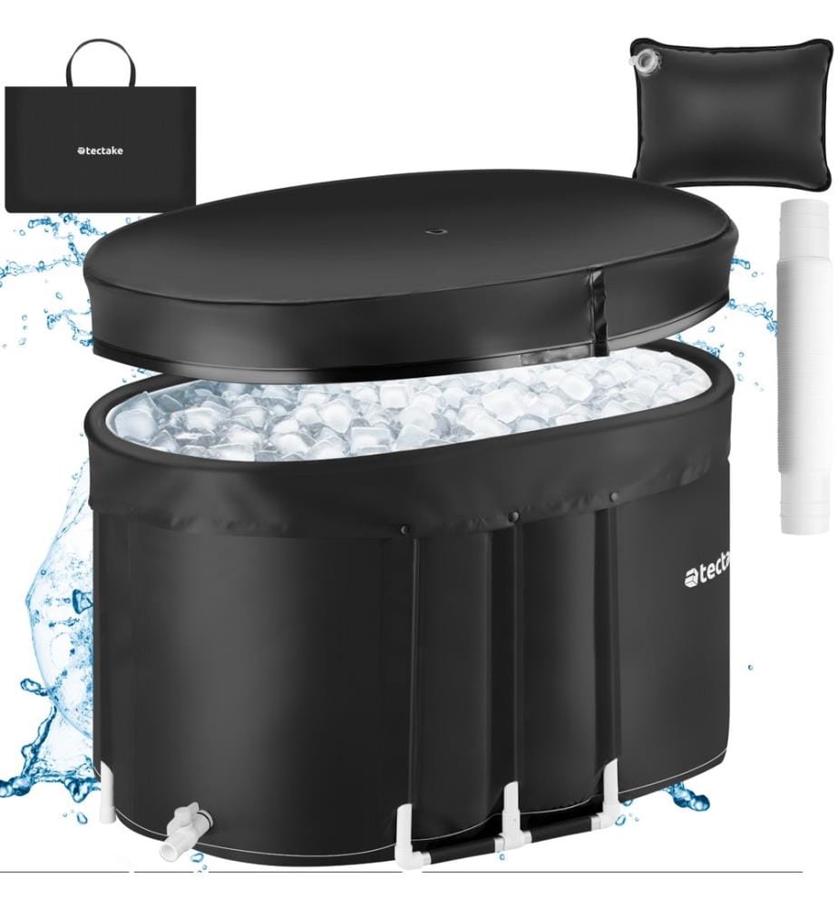 Baignoire à glace ESPOO avec isolation triple et cadre en aluminium - noir