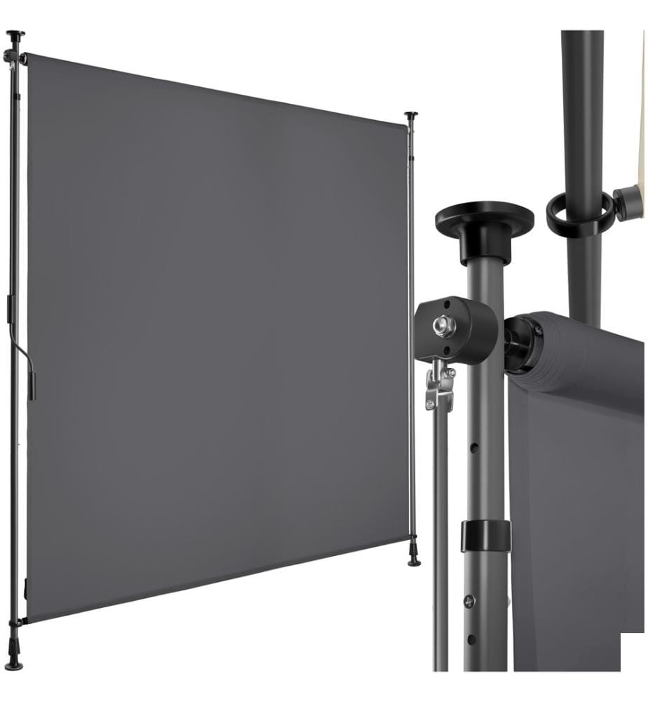 Store banne TAIJA avec manivelle - 150 x 310 cm, gris foncé