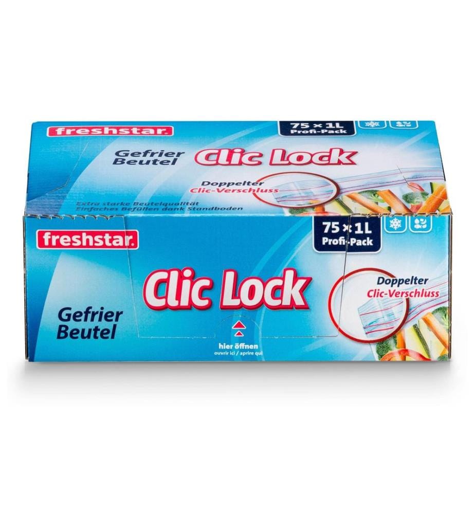 FRESHSTAR - Sacs de congélation 1 litre, 75 pièces