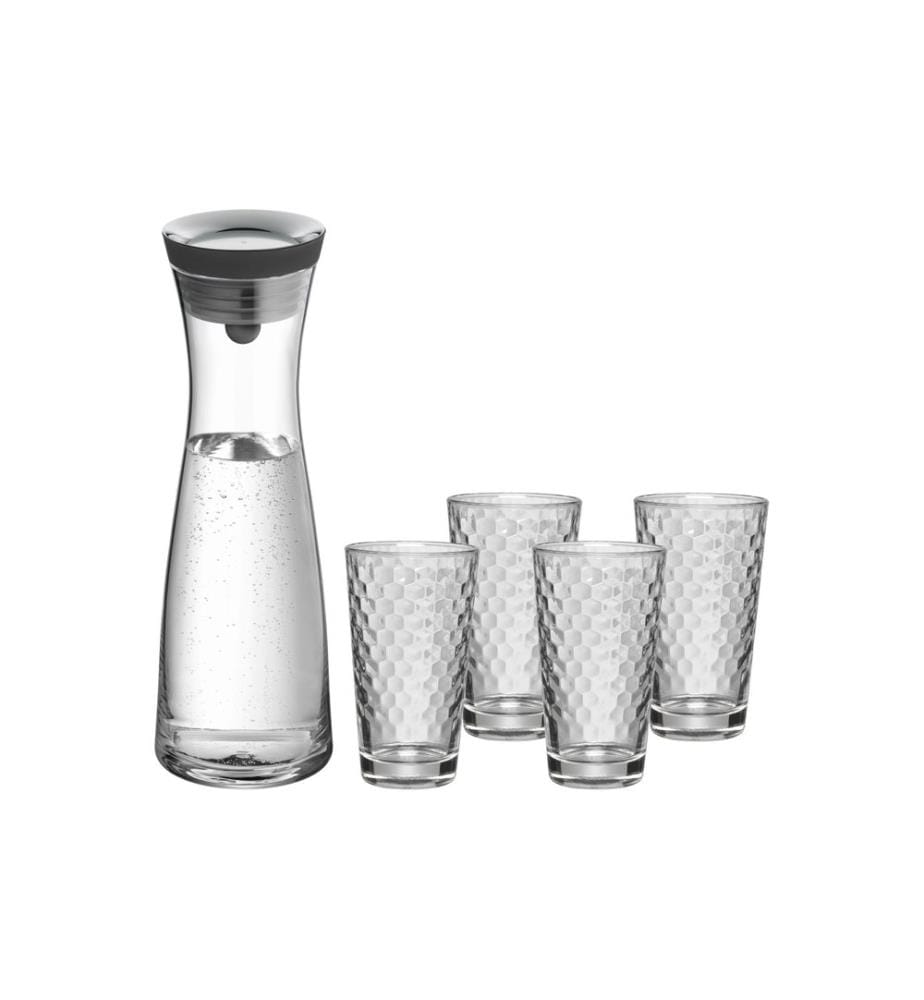 WMF - Carafe 4 verres inclus 1 l, Transparent