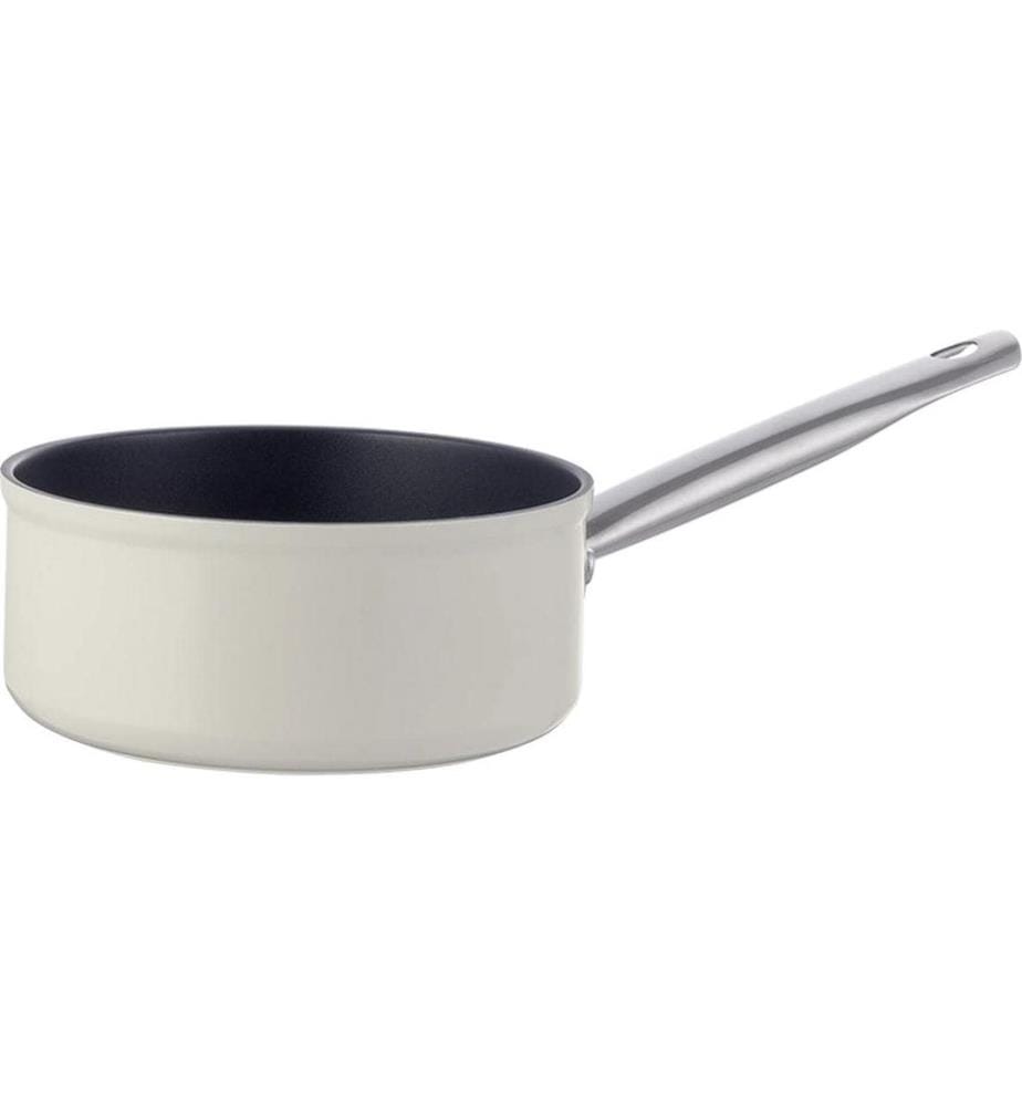 Lunasol - Casserole avec manche Saturne Terra Ø 16 cm, Creamy 1.3 L
