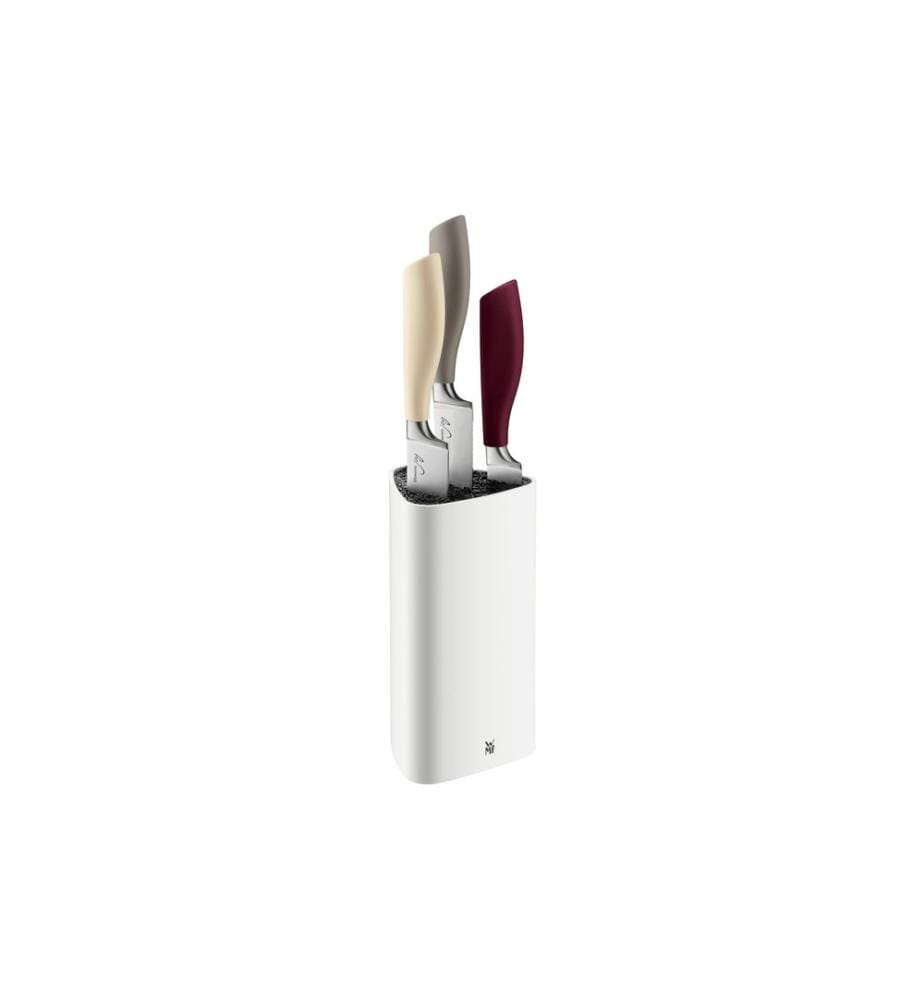 WMF - Kits de bloc de couteaux avec couteaux Elements Joy 4 pièces, Blanc