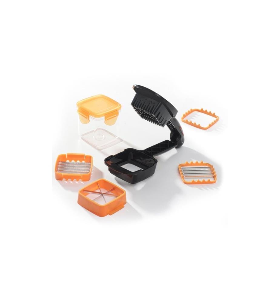 GENIUS - Coupe-légumes Quick 7 pièces, orange