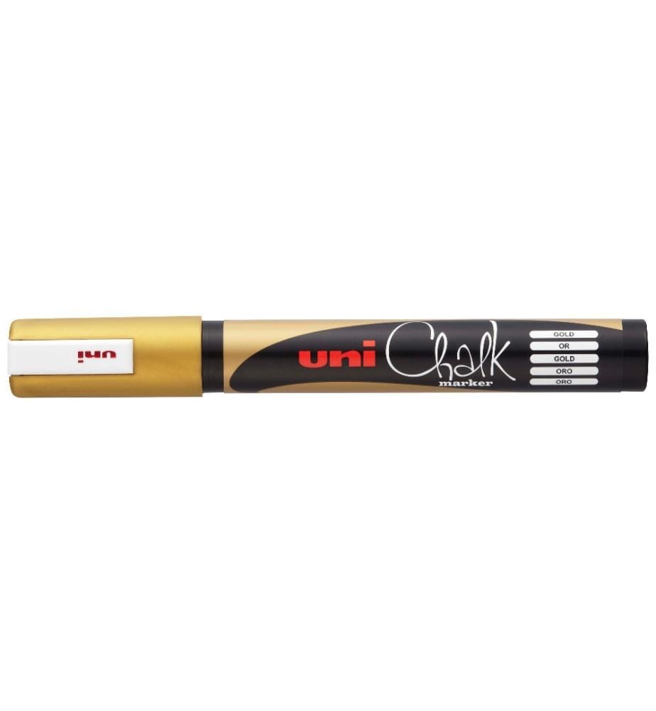 UNI - Marqueur craie liquide UNI - CHALK 1.8 -2.5 mm Doré