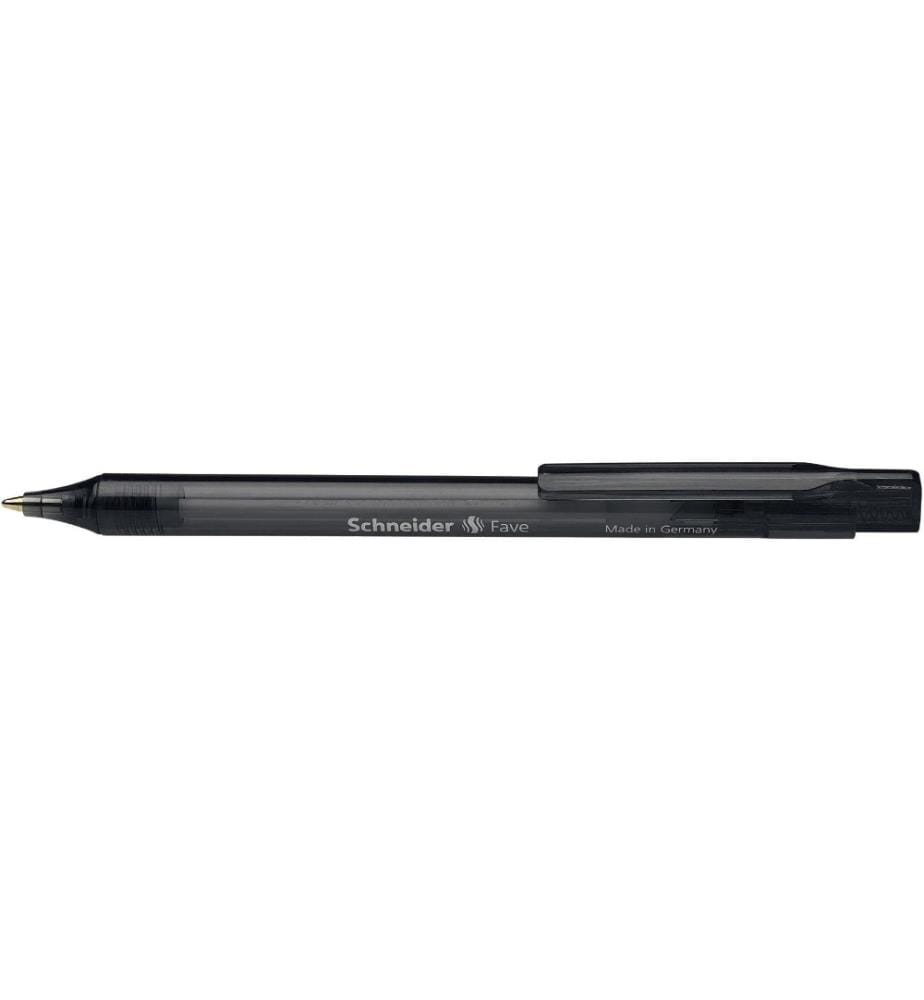 SCHNEIDER - Stylo bille Fave 0.5 mm, Noir, 50 pièces