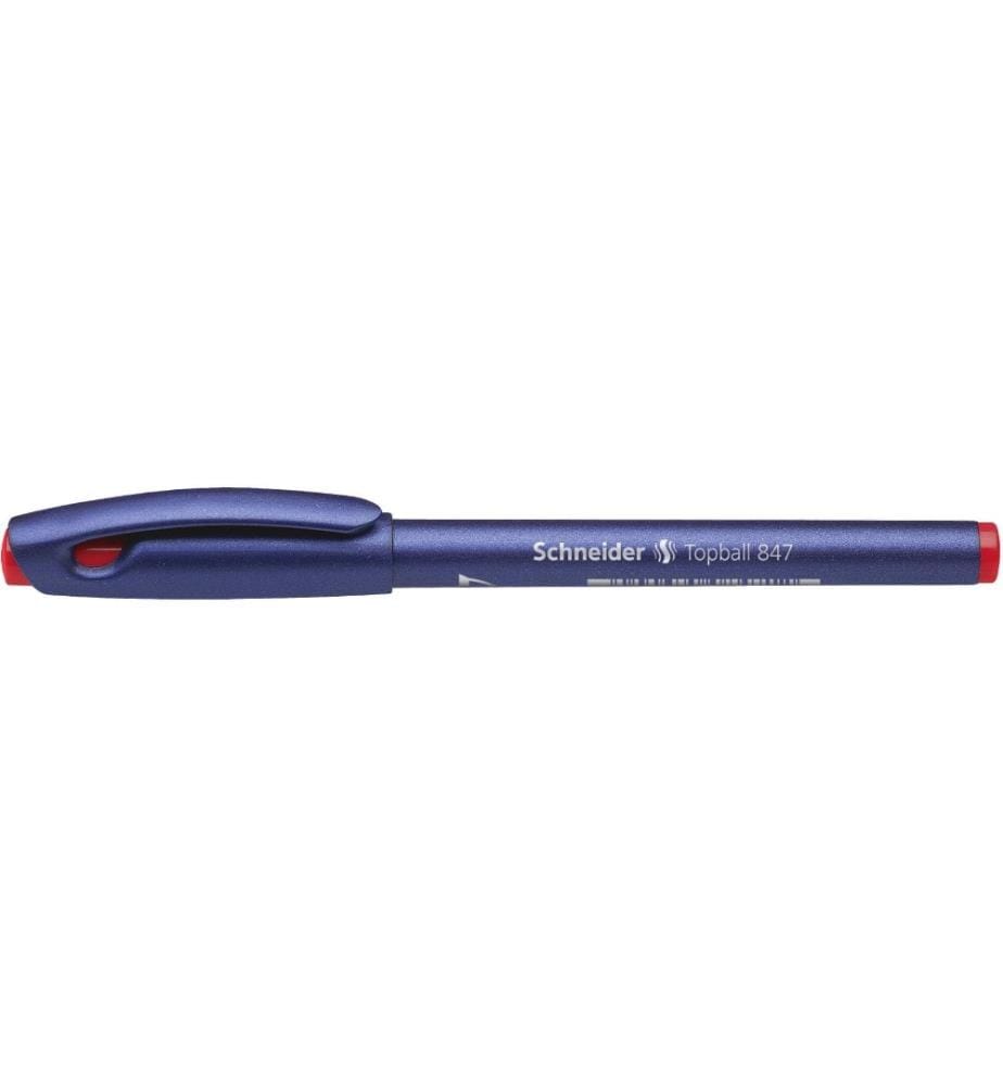 SCHNEIDER - Roller encre 847 0.5 mm, Rouge, 10 pièces