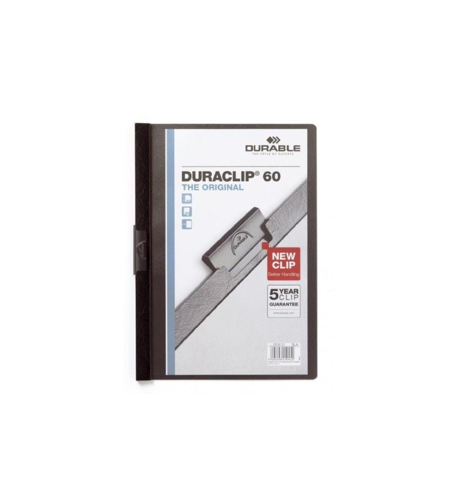 DURABLE - Chemises à clip Duraclip 60 A4, Noir