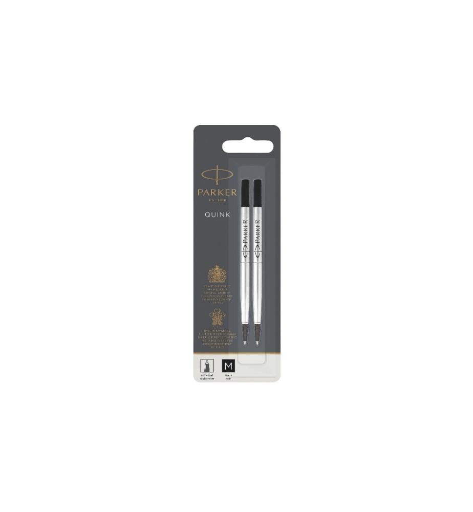 PARKER - Cartouche Quinkflow Mine 2 x Noir, moyen (M)