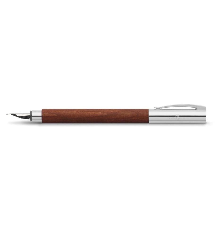 Faber-Castell Stylo plume Ambition Medium (M), Brun