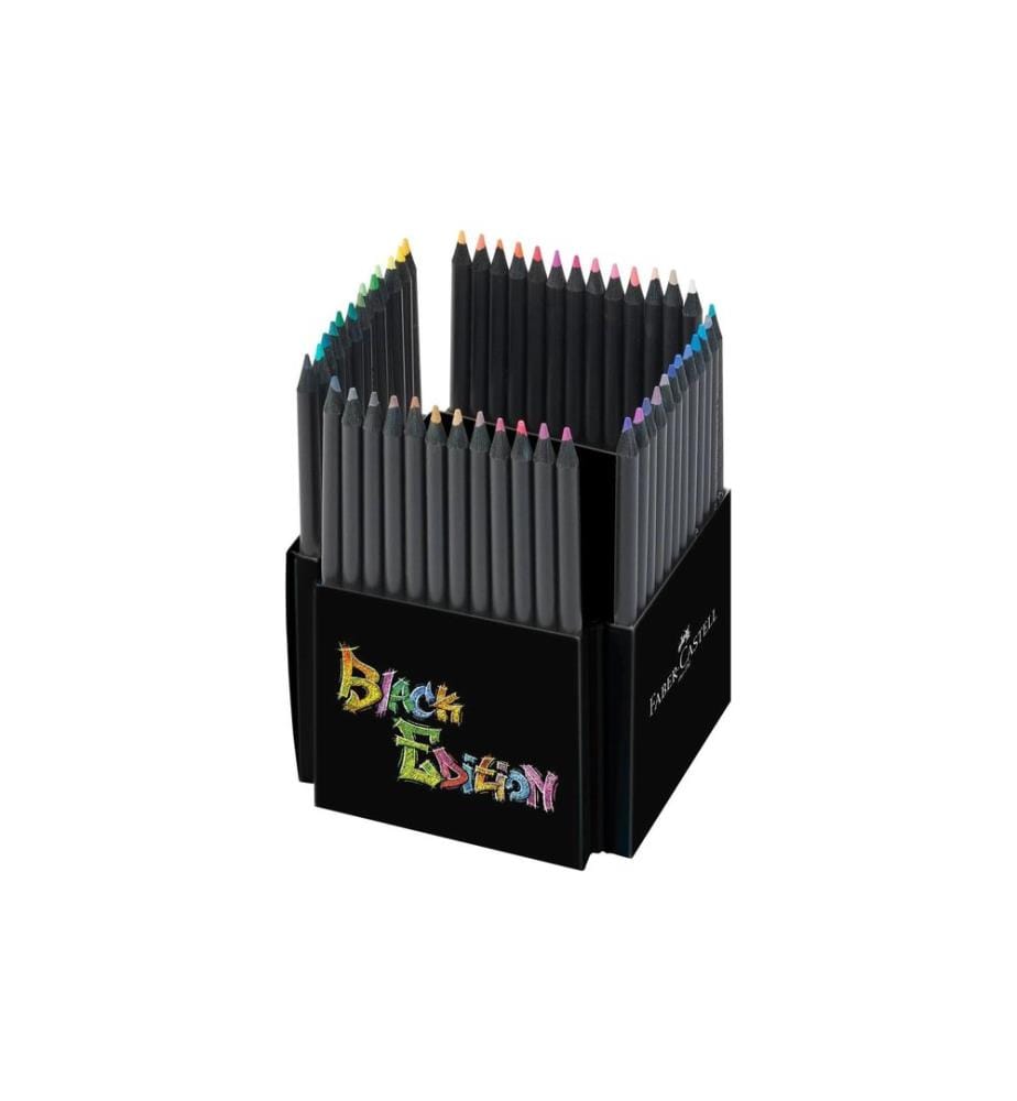 Faber-Castell Crayons de couleur Feutre Black Edition set de 50, Multicolore