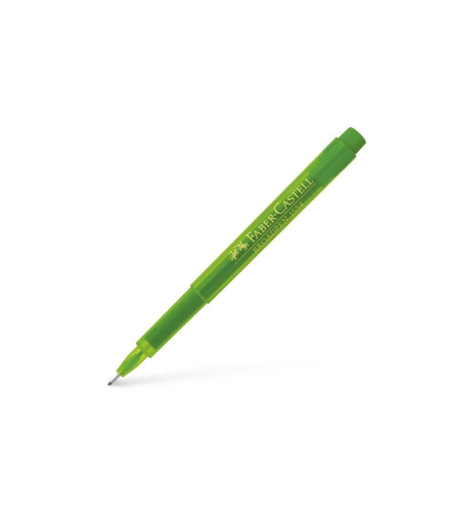 Faber-Castell Fineliner Broadpen 1554 0.8 mm, Vert clair