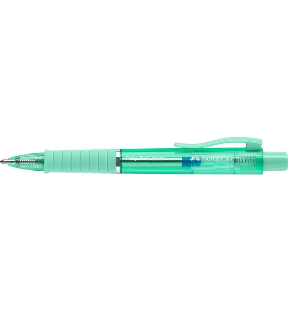 Faber-Castell Stylo à bille Poly Ball View Extra Large (XB), Vert