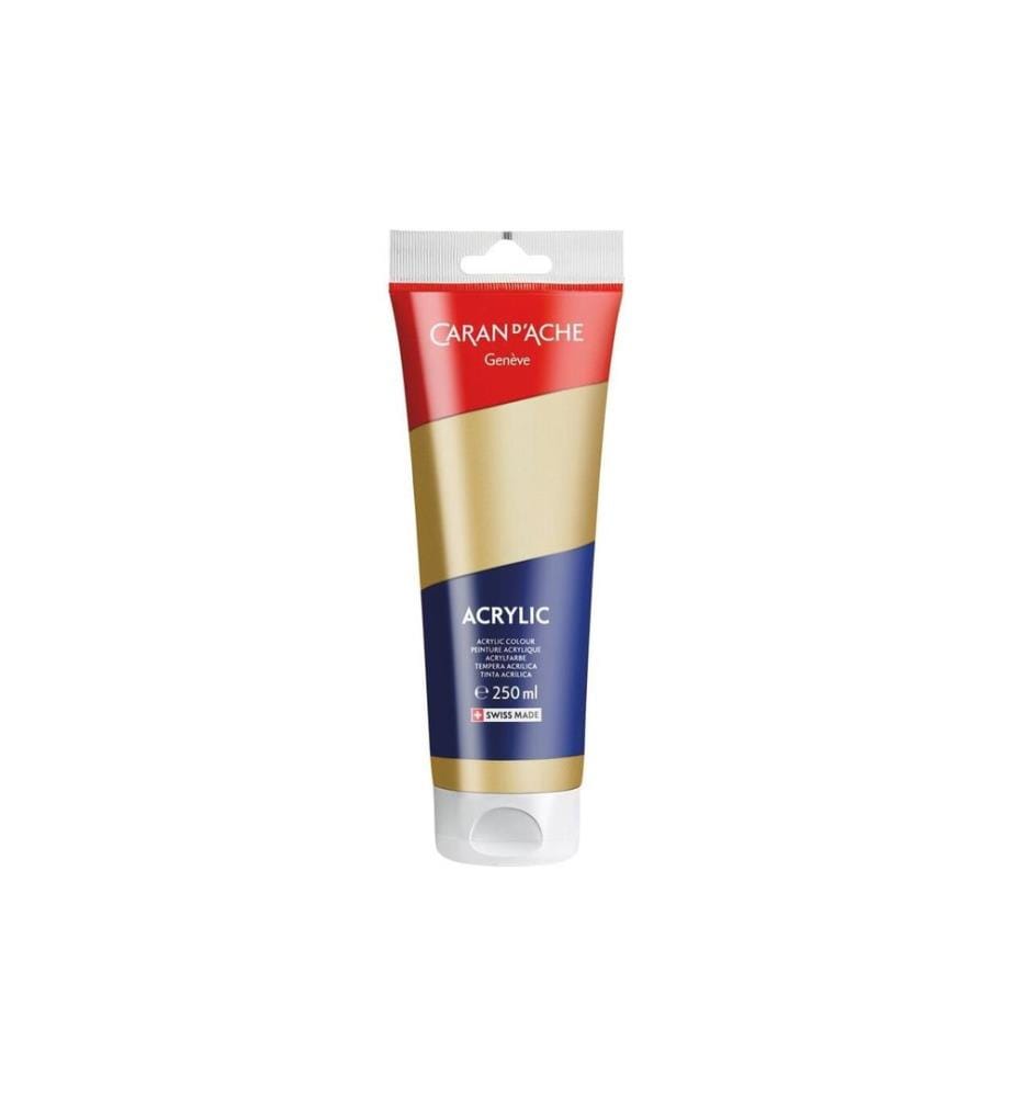 Caran d'Ache Peinture acrylique 250 ml, Or irisé