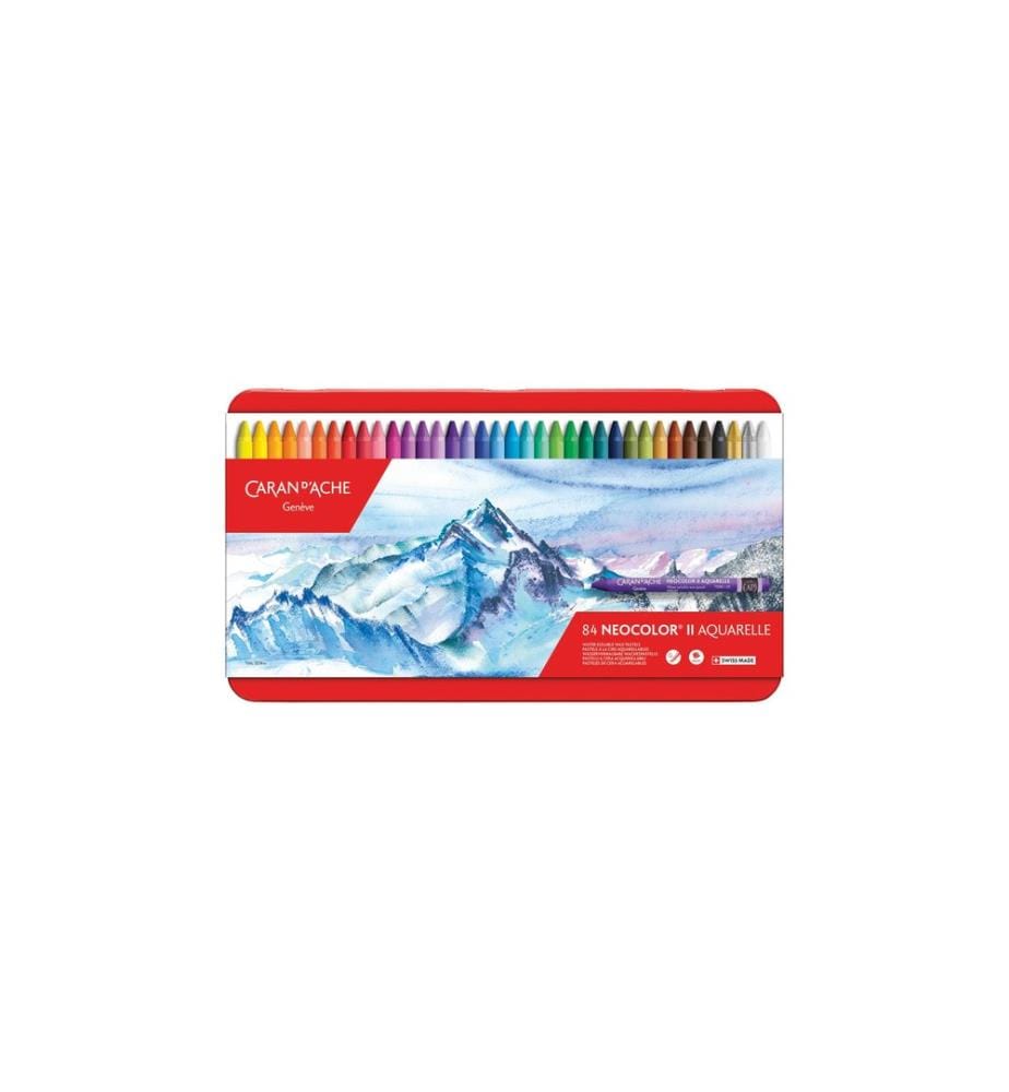 Caran d'Ache Crayons de cire Neocolor 2 boîte métallique 84