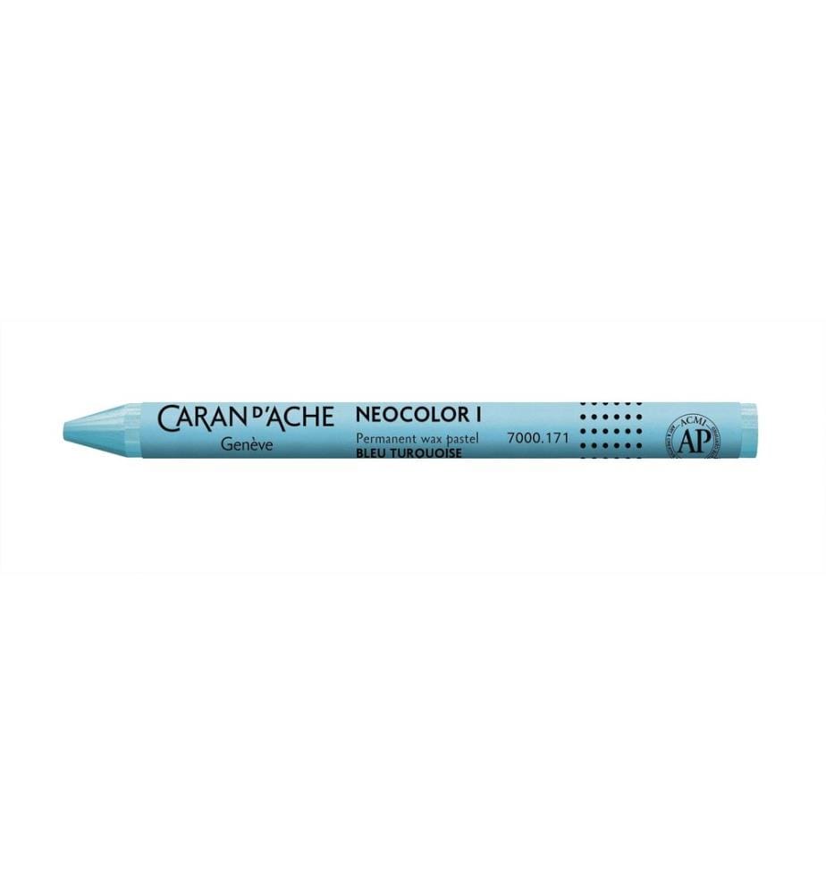 Caran d'Ache Crayons de cire Neocolor 1 imperméable turquoise