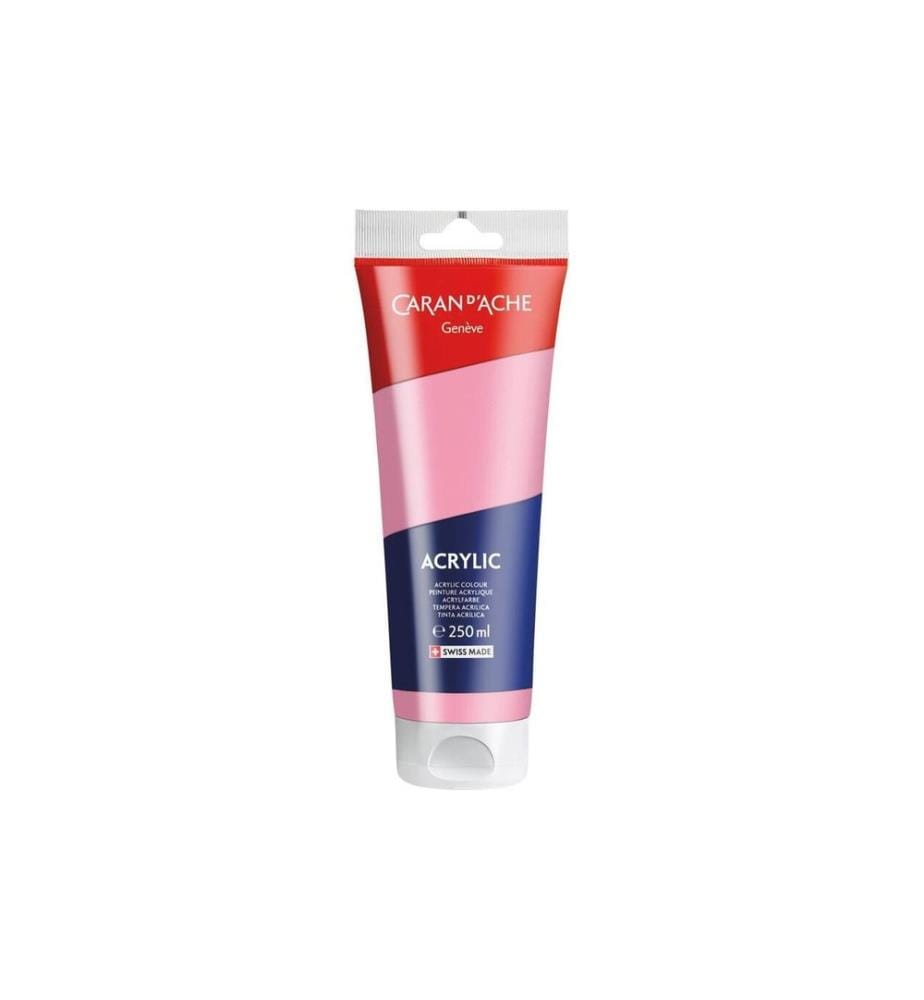 Peinture acrylique Caran d'Ache 250 ml, Rose