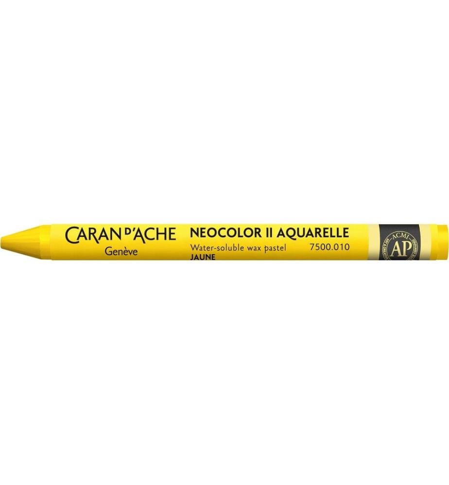 Caran d'Ache Crayons de couleur Neocolor 2 aquarellables Jaune