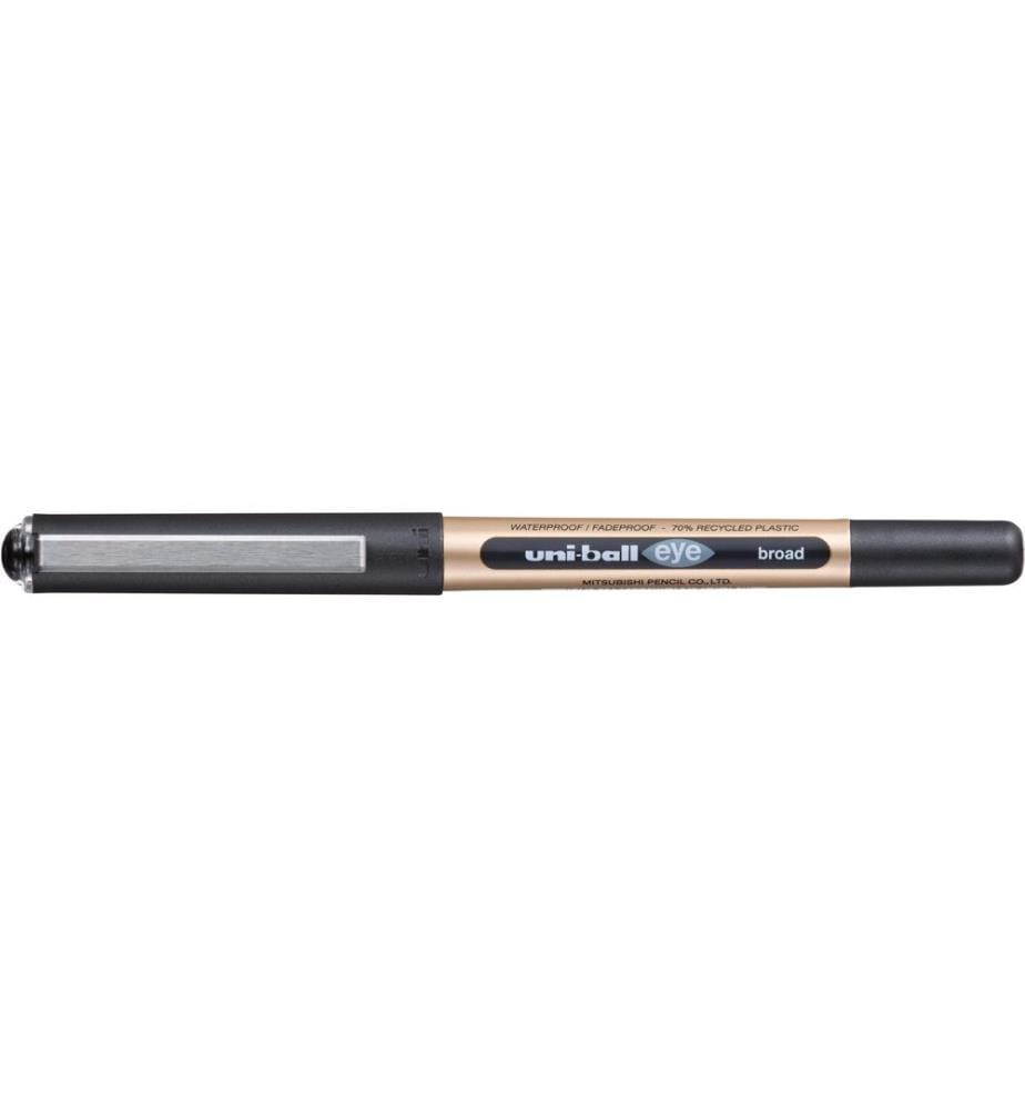 Stylo roller Uni Eye broad ECO 1 mm, noir/bronze