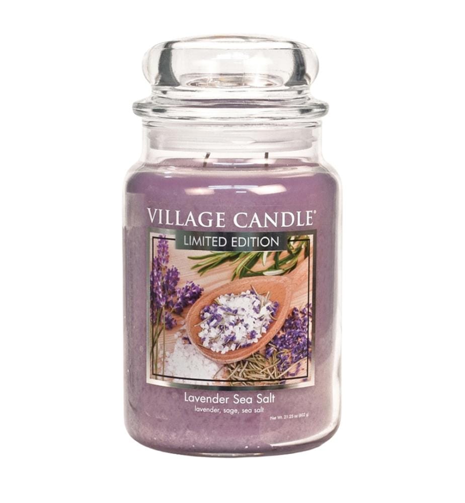 Bougie spa 26 oz (2 mèches) - Lavender Sea Salt