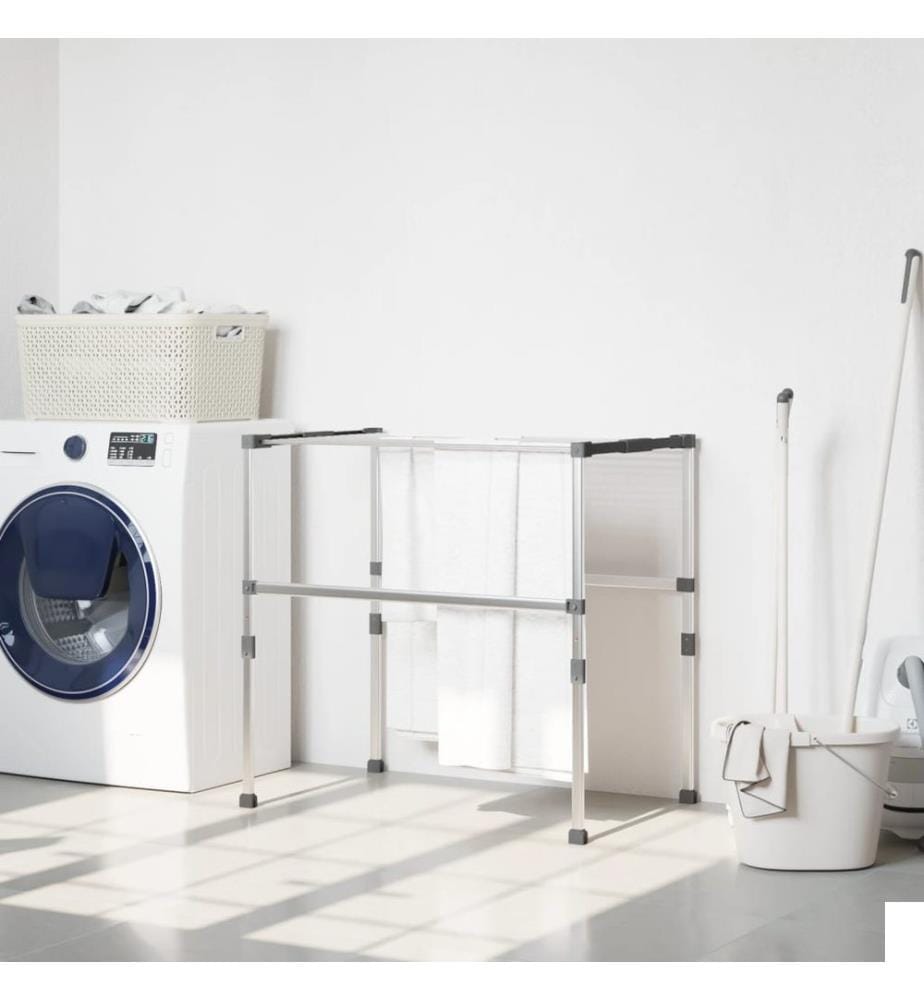Séchoir à linge 83x(50-55)x(40-85) cm aluminium
