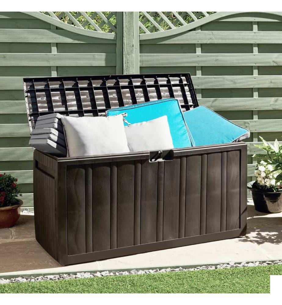 Boîte à coussins Marron 117x45,5x57,5 cm 270 L