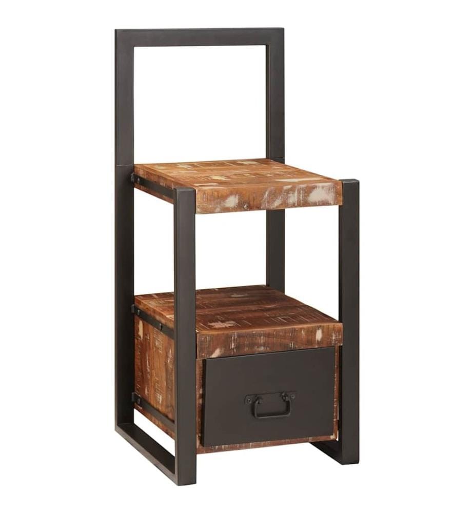 Support valet Multicolore 40 x 40 x 90 cm Bois Recyclé Solide