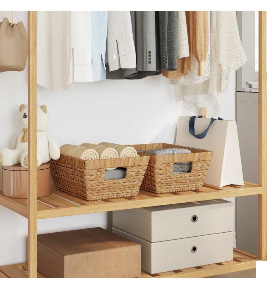 Paniers de rangement 2 pcs Naturel 38 x 28 x 15 cm