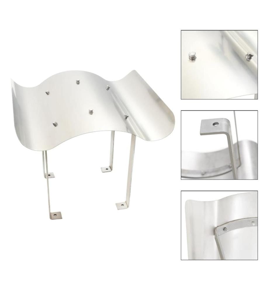 Capot de cheminée Acier inoxydable 70 x 70 x 37 cm
