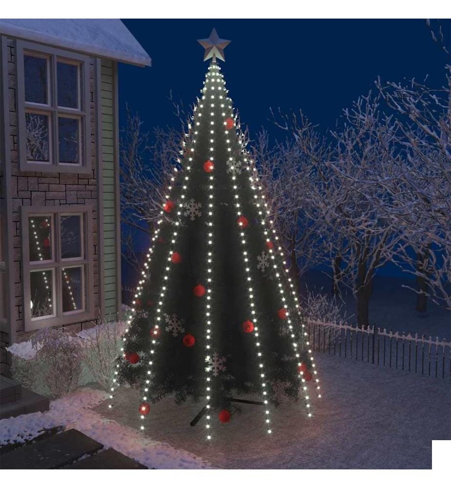 Guirlande lumineuse avec 500 LED Blanc froid 500 cm Int/Ext