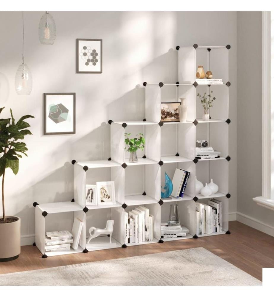 Cubes de rangement 15 pcs Transparent PP
