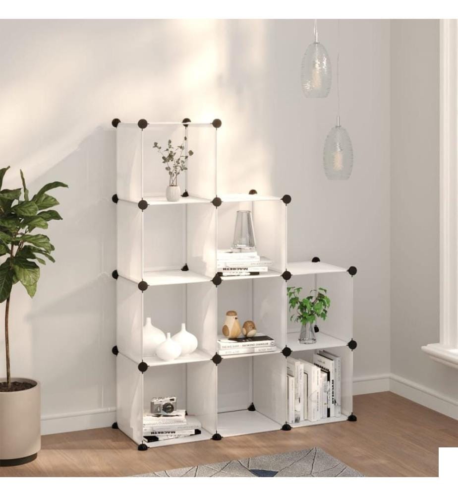 Cubes de rangement 9 pcs Transparent PP