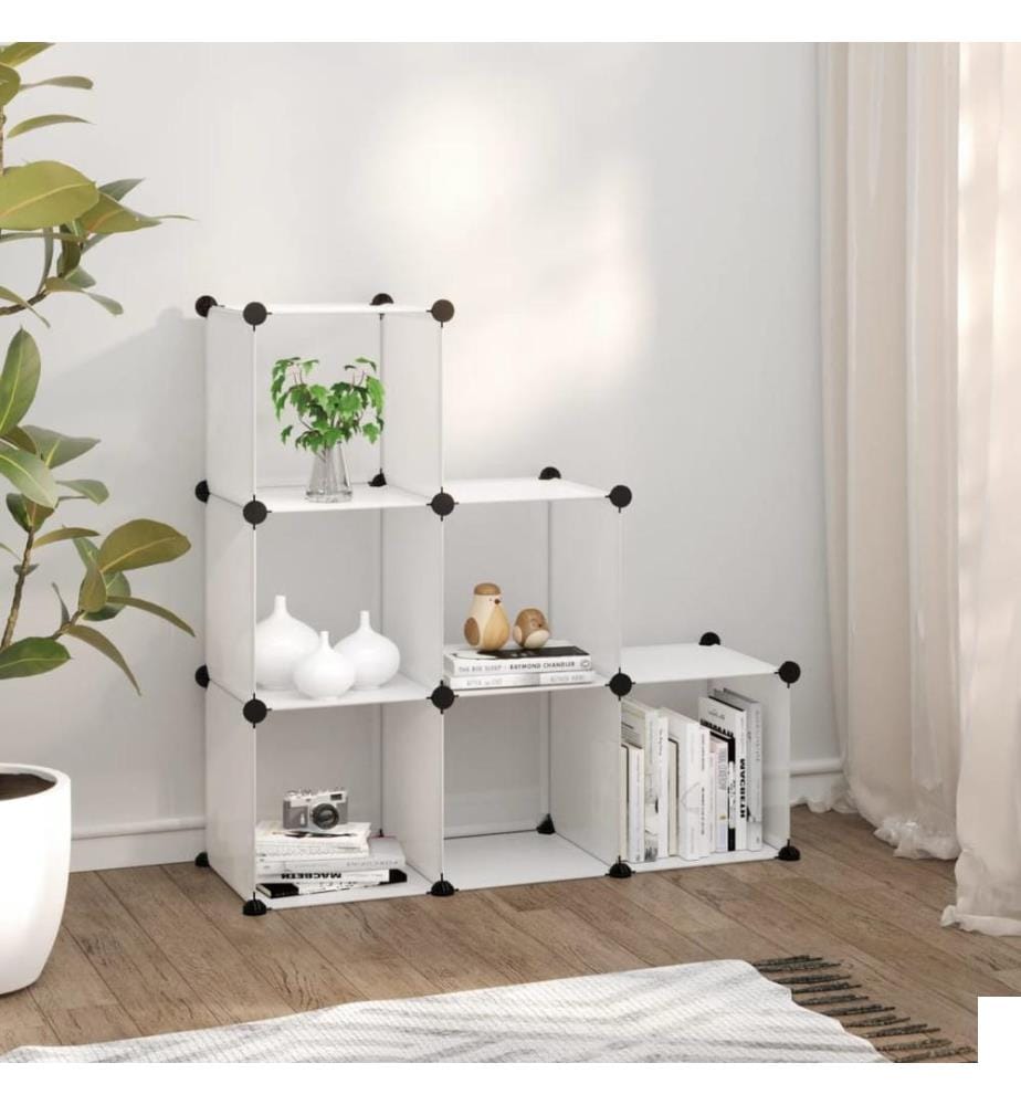 Cubes de rangement 6 pcs Transparent PP