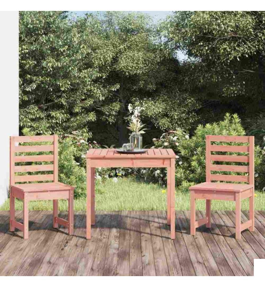 Ensemble de bistrot de jardin 3 pcs bois massif Douglas