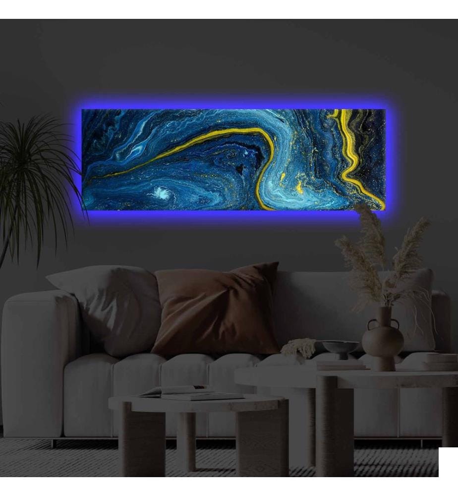 Tableau décoratif lumineux LED sur toile