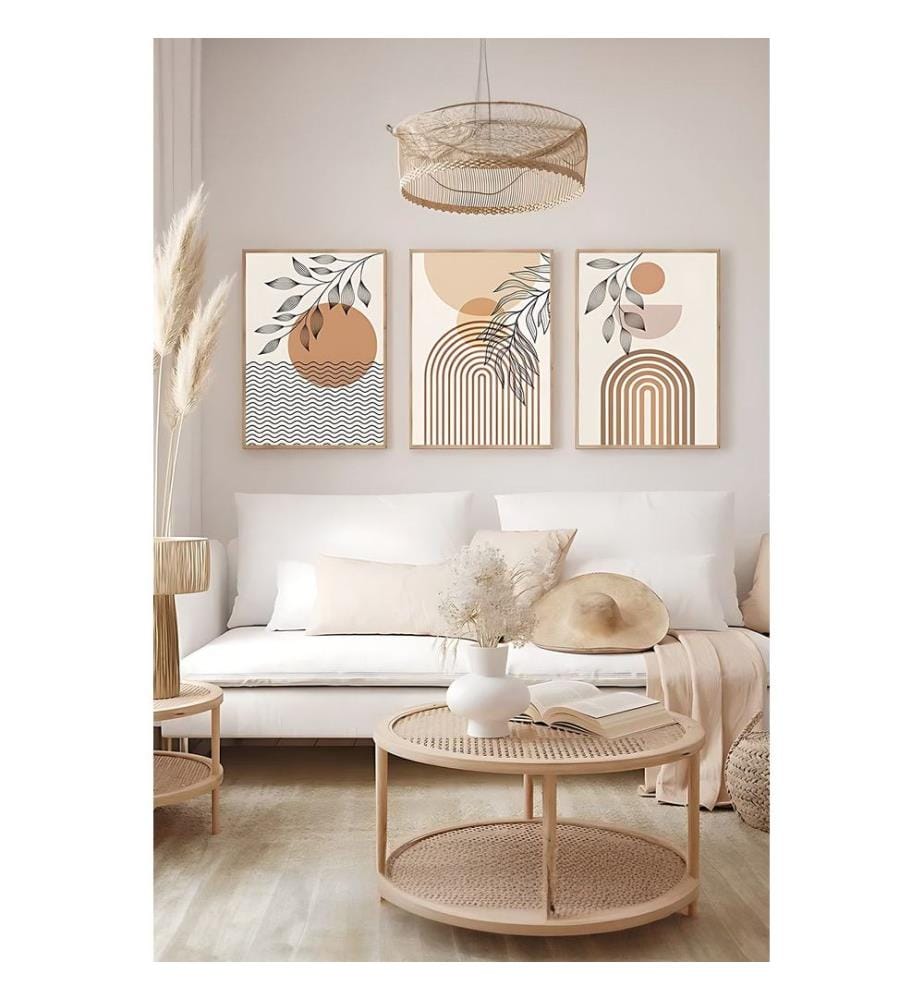 Tableau décoratif encadré, 3 pièces