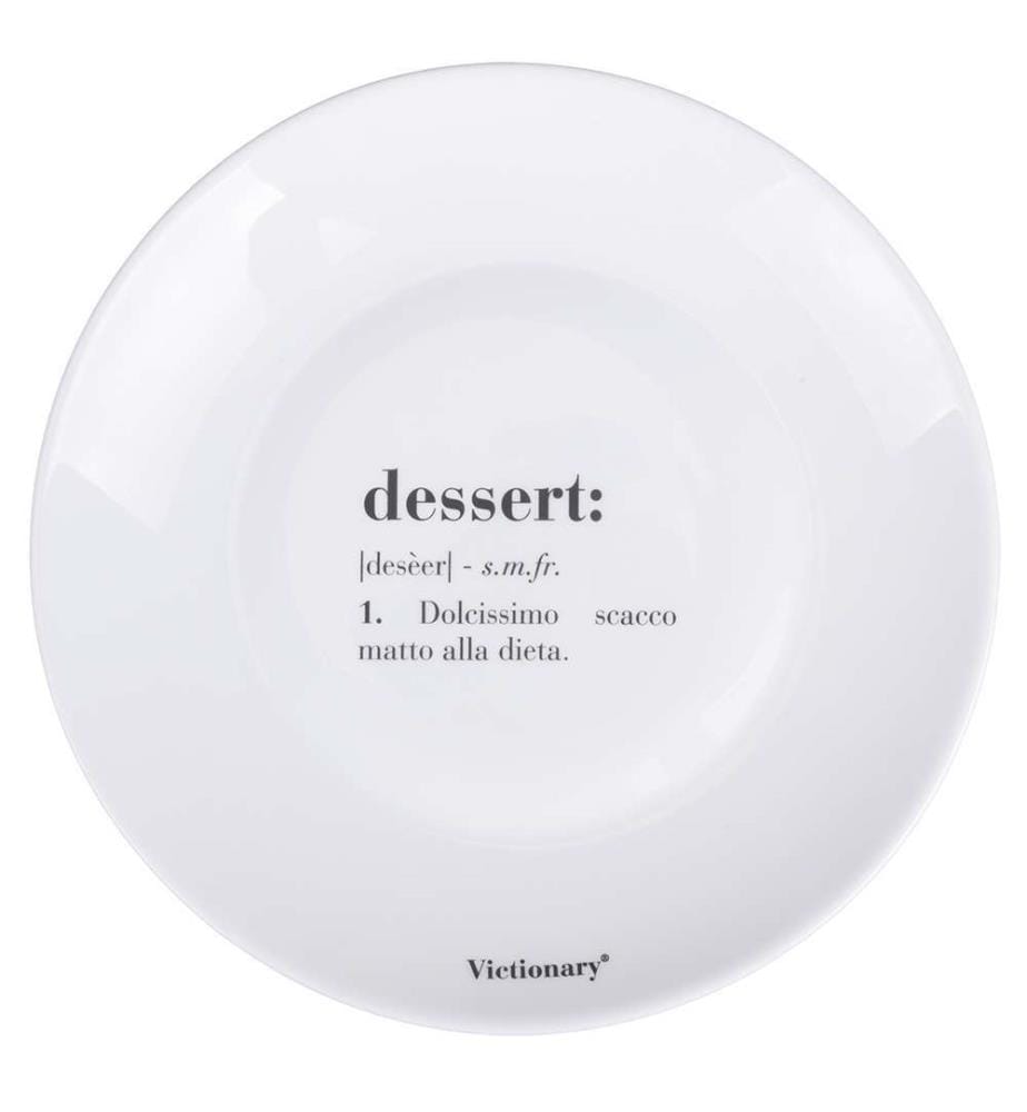 Lot de 6 assiettes à fruits rondes Victionary Opal D20,5 cm Desse - Blanc
