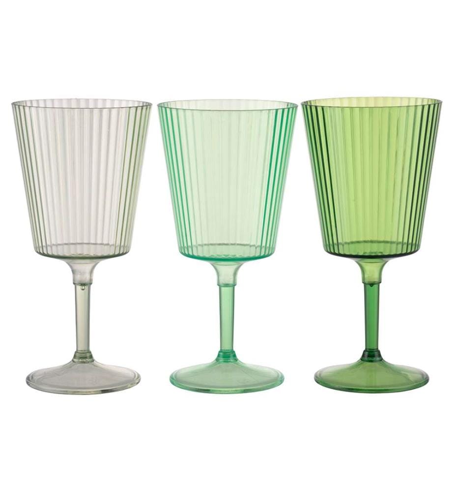 Lot de 12 gobelets Unico - 400 ml / Vert / 3 couleurs aléatoires