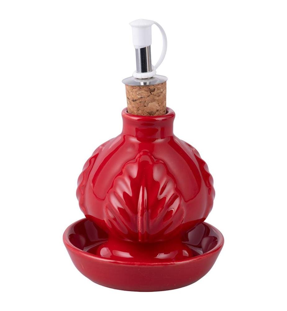 Lot de 2 bouteilles huile Pumo avec soucoupe - Assorti