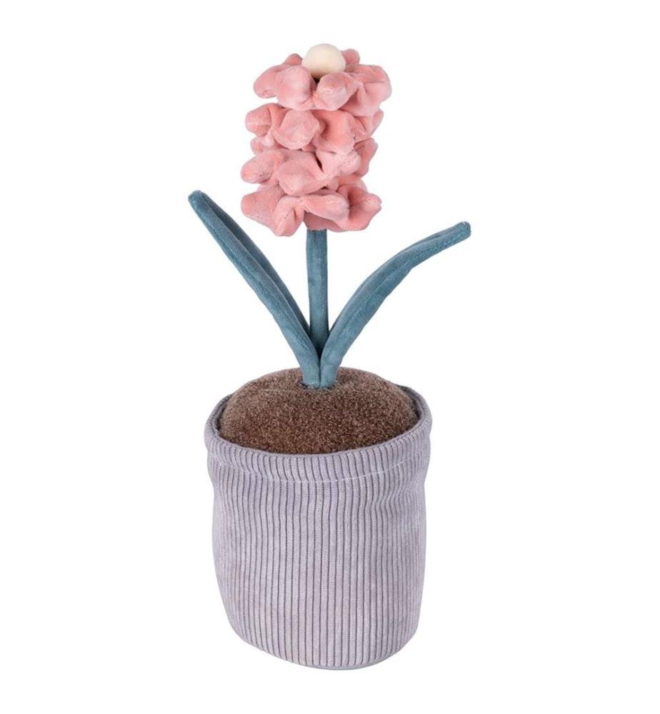 Cale-porte en tissu Jacinthe - H 33 cm / Rose / Vert