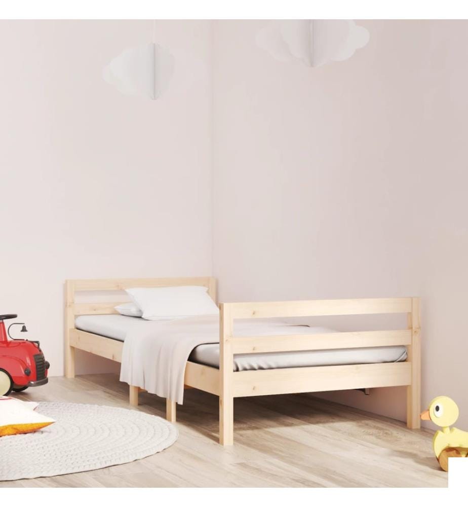 Cadre de lit sans matelas 90x200 cm bois de pin massif